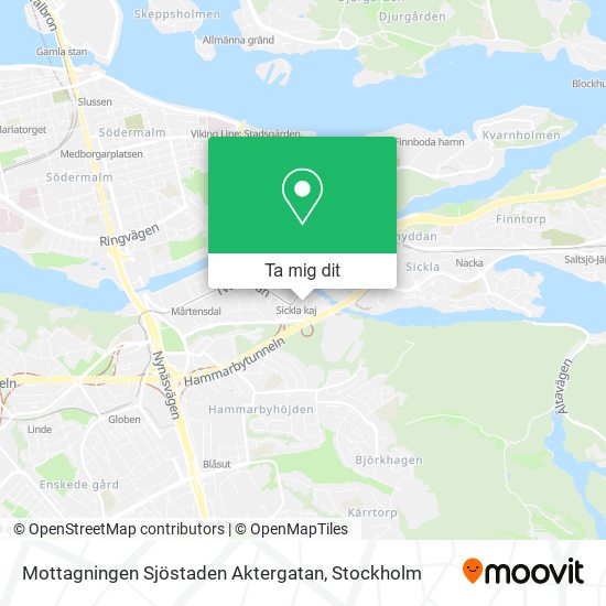 Mottagningen Sjöstaden Aktergatan karta