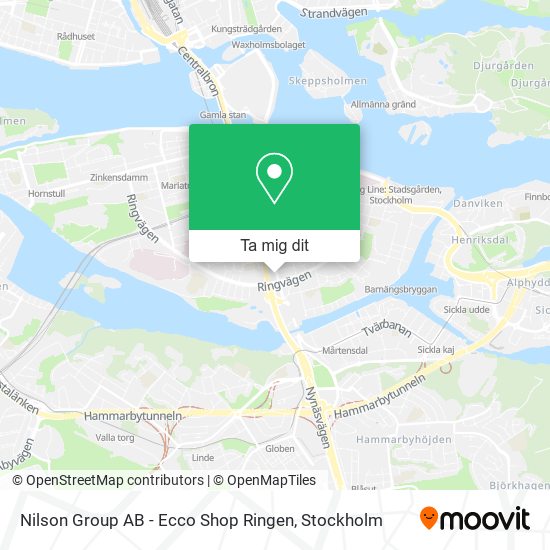 Nilson Group AB - Ecco Shop Ringen karta