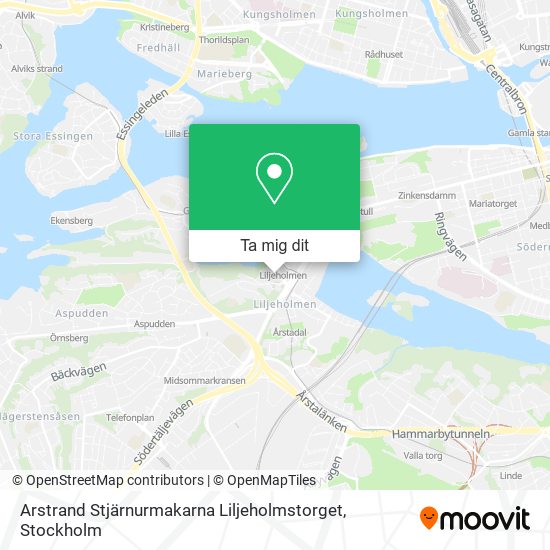 Arstrand Stjärnurmakarna Liljeholmstorget karta