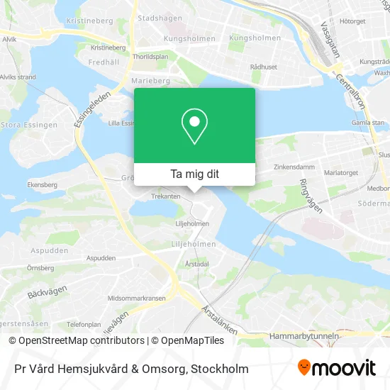 Pr Vård Hemsjukvård & Omsorg karta