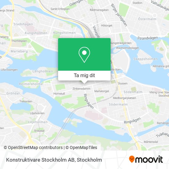 Konstruktivare Stockholm AB karta