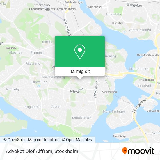 Advokat Olof Alffram karta