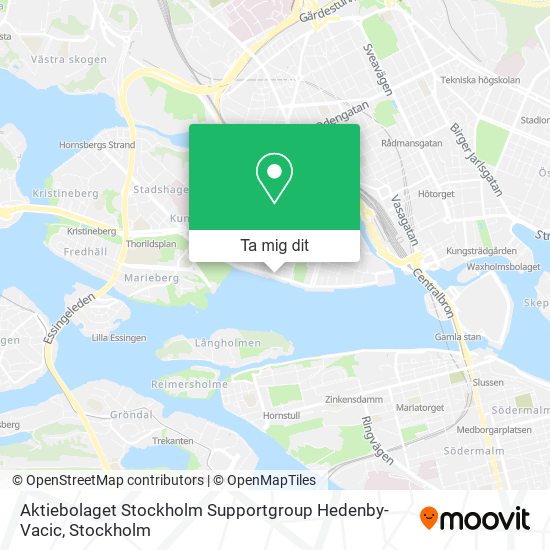 Aktiebolaget Stockholm Supportgroup Hedenby-Vacic karta
