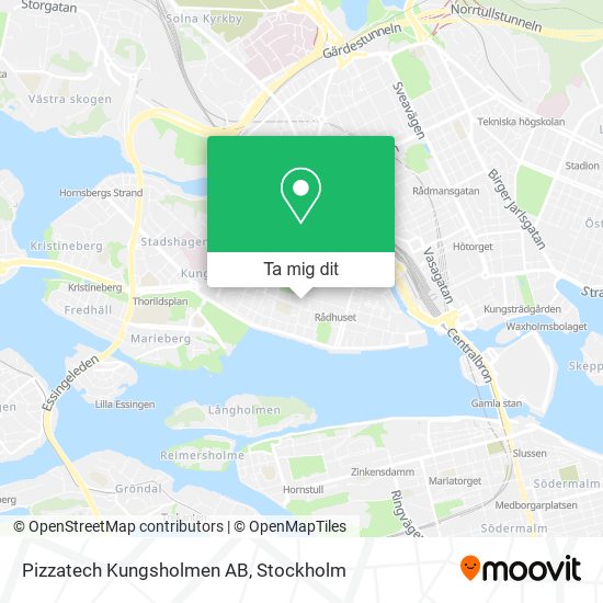 Pizzatech Kungsholmen AB karta