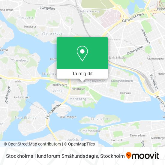 Stockholms Hundforum Småhundsdagis karta
