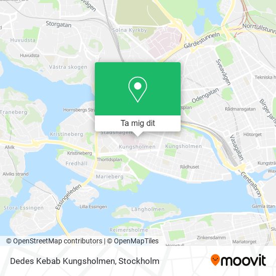Dedes Kebab Kungsholmen karta
