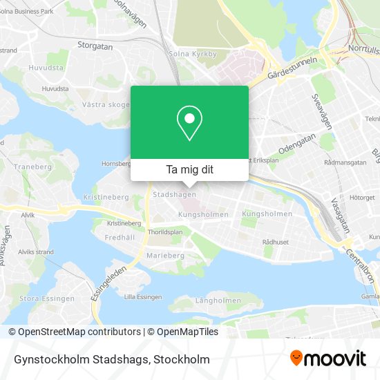Gynstockholm Stadshags karta