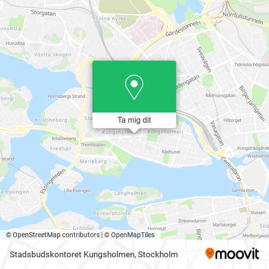 Stadsbudskontoret Kungsholmen karta