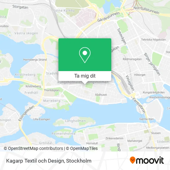 Kagarp Textil och Design karta