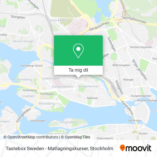Tastebox Sweden - Matlagningskurser karta