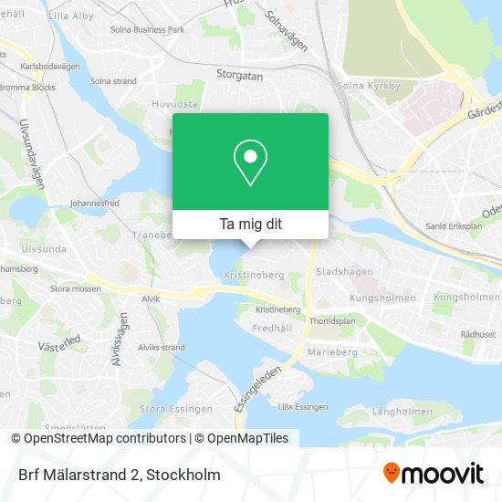 Brf Mälarstrand 2 karta