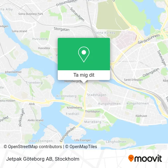 Jetpak Göteborg AB karta