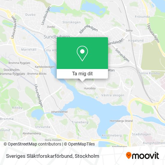 Sveriges Släktforskarförbund karta