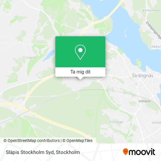 Släpis Stockholm Syd karta