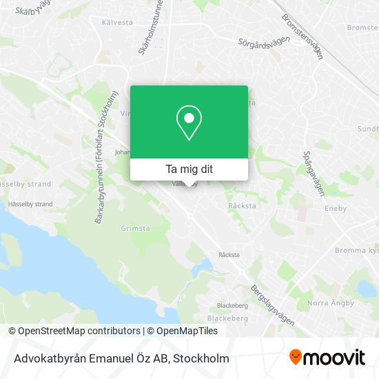 Advokatbyrån Emanuel Öz AB karta