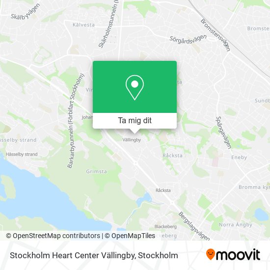 Stockholm Heart Center Vällingby karta