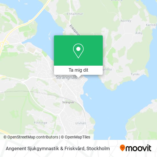 Angenent Sjukgymnastik & Friskvård karta