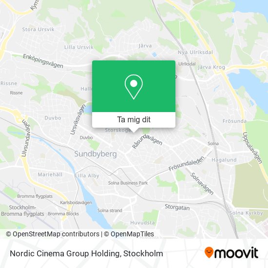 Nordic Cinema Group Holding karta