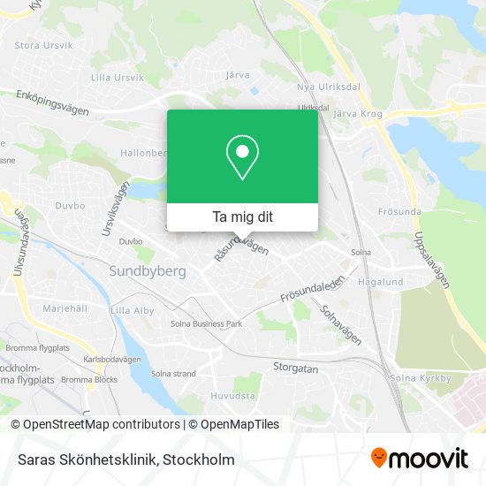 Saras Skönhetsklinik karta