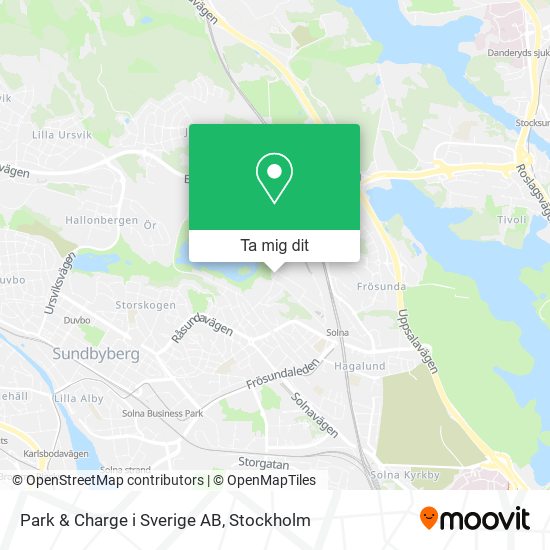 Park & Charge i Sverige AB karta