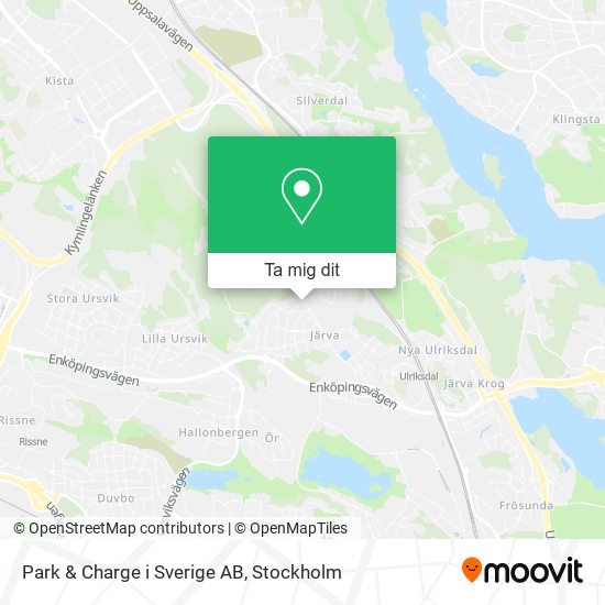 Park & Charge i Sverige AB karta