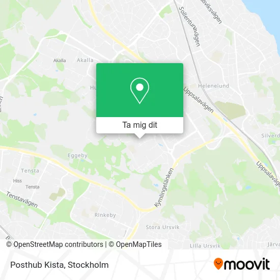 Posthub Kista karta