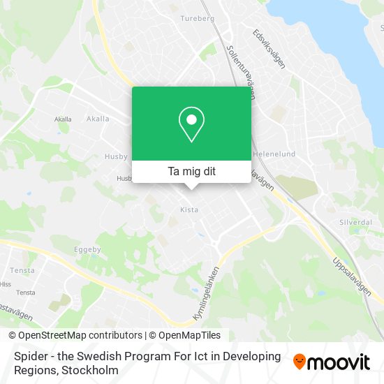 Spider - the Swedish Program For Ict in Developing Regions karta