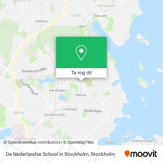 De Nederlandse School in Stockholm karta