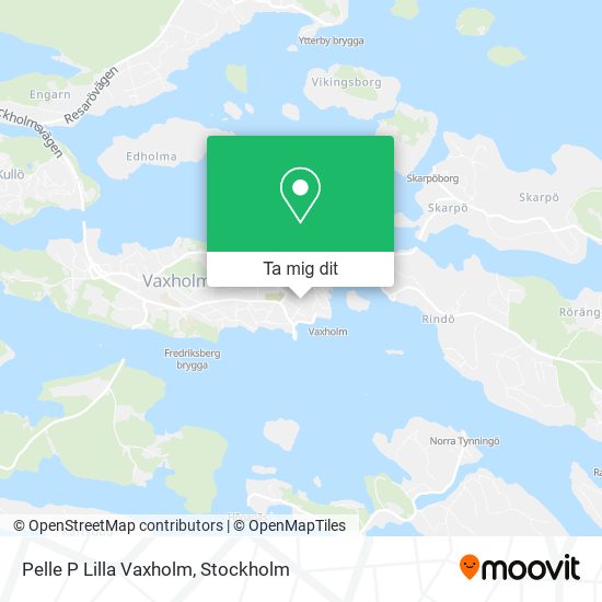 Pelle P Lilla Vaxholm karta