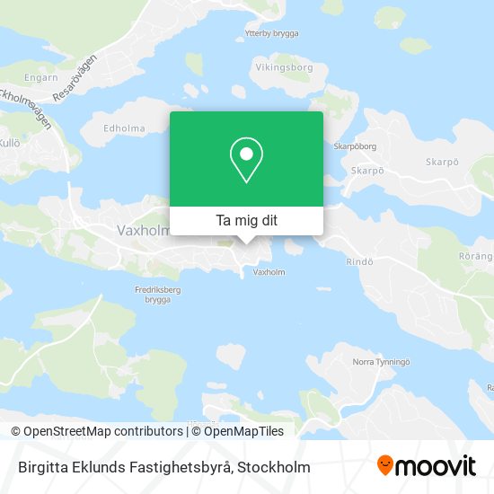 Birgitta Eklunds Fastighetsbyrå karta