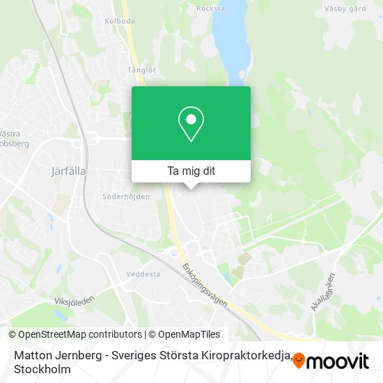 Matton Jernberg - Sveriges Största Kiropraktorkedja karta