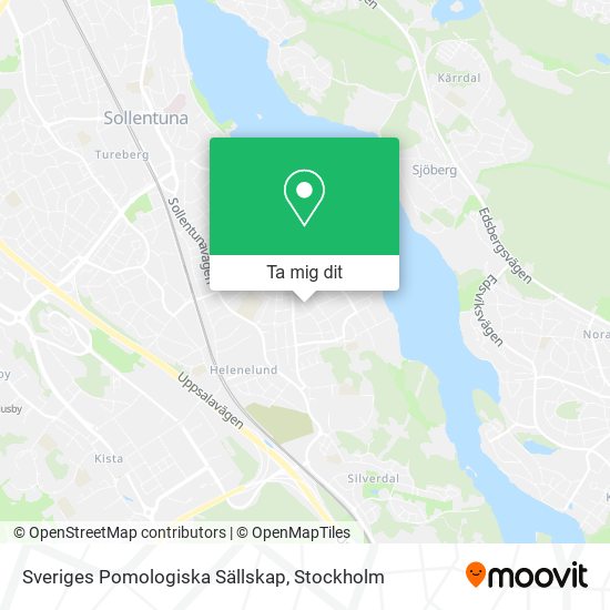 Sveriges Pomologiska Sällskap karta