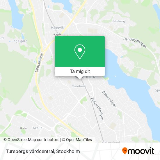 Turebergs vårdcentral karta