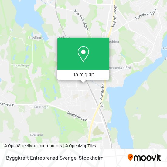 Byggkraft Entreprenad Sverige karta