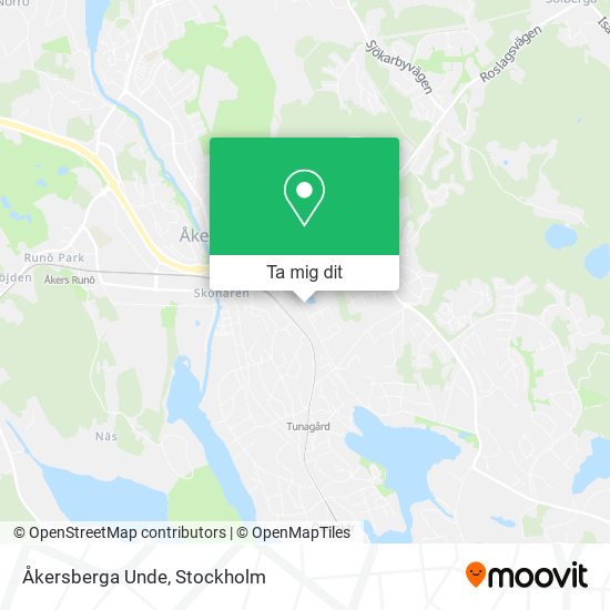 Åkersberga Unde karta