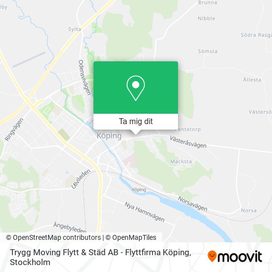 Trygg Moving Flytt & Städ AB - Flyttfirma Köping karta