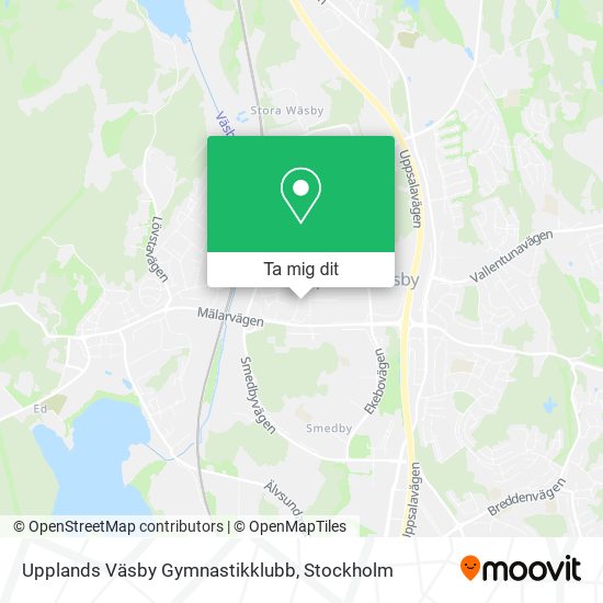 Upplands Väsby Gymnastikklubb karta