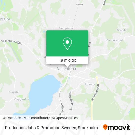 Production Jobs & Promotion Sweden karta