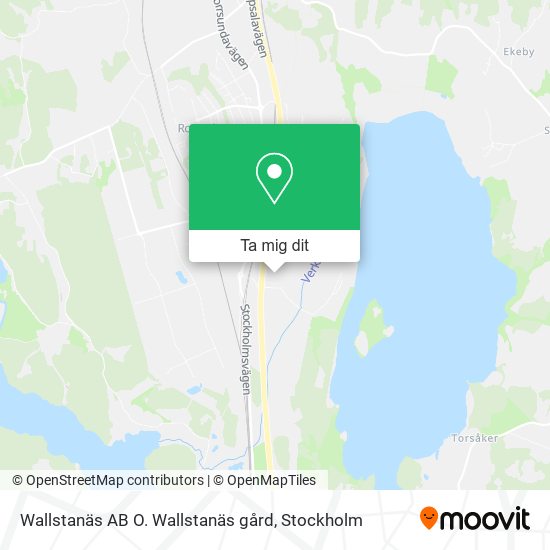 Wallstanäs AB O. Wallstanäs gård karta