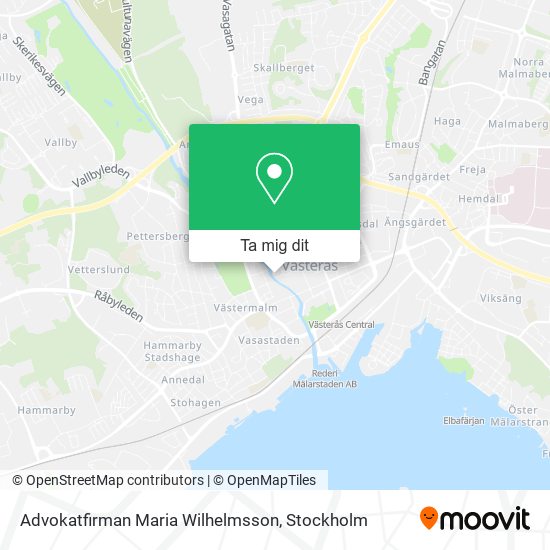 Advokatfirman Maria Wilhelmsson karta