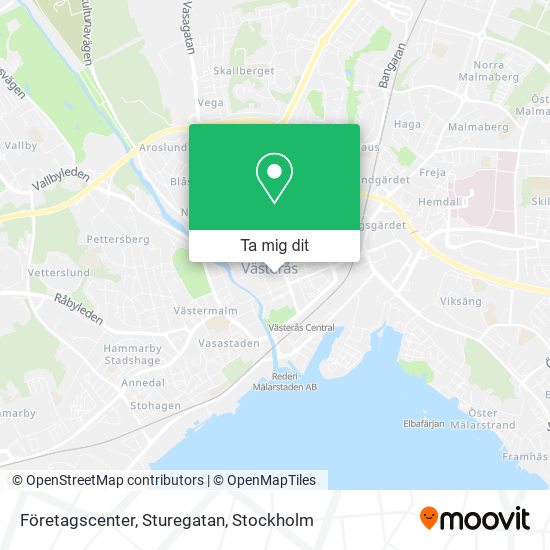 Företagscenter, Sturegatan karta