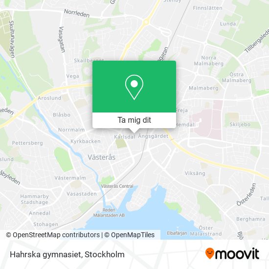 Hahrska gymnasiet karta