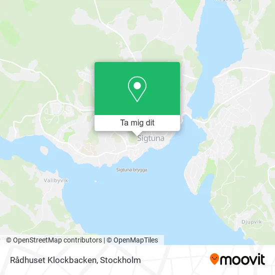 Rådhuset Klockbacken karta