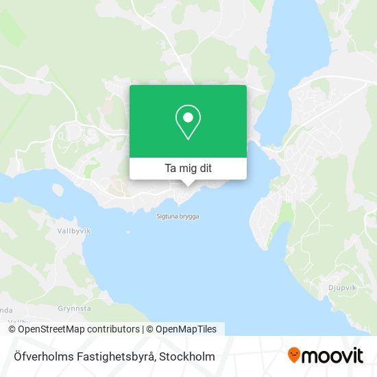 Öfverholms Fastighetsbyrå karta