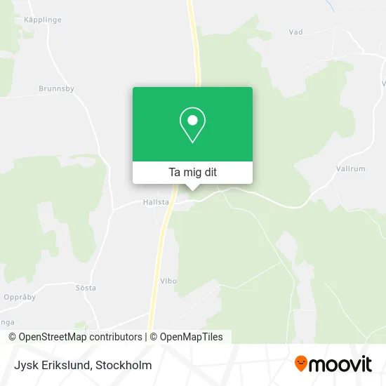 Jysk Erikslund karta