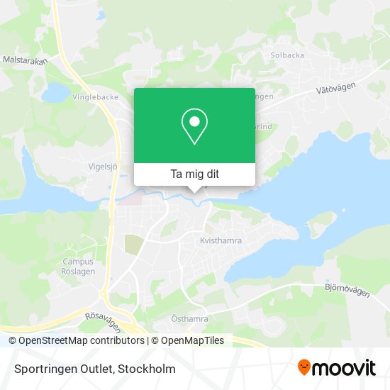 Sportringen Outlet karta