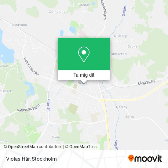 Violas Hår karta