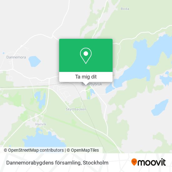 Dannemorabygdens församling karta