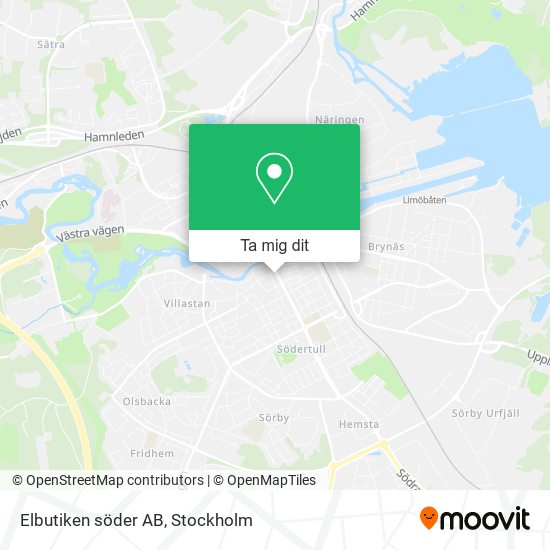 Elbutiken söder AB karta