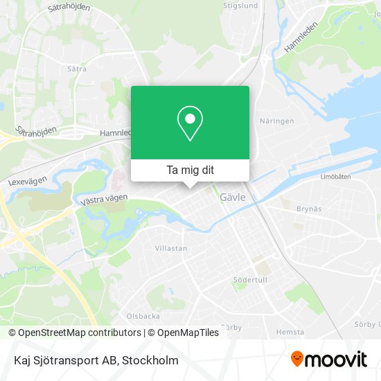 Kaj Sjötransport AB karta